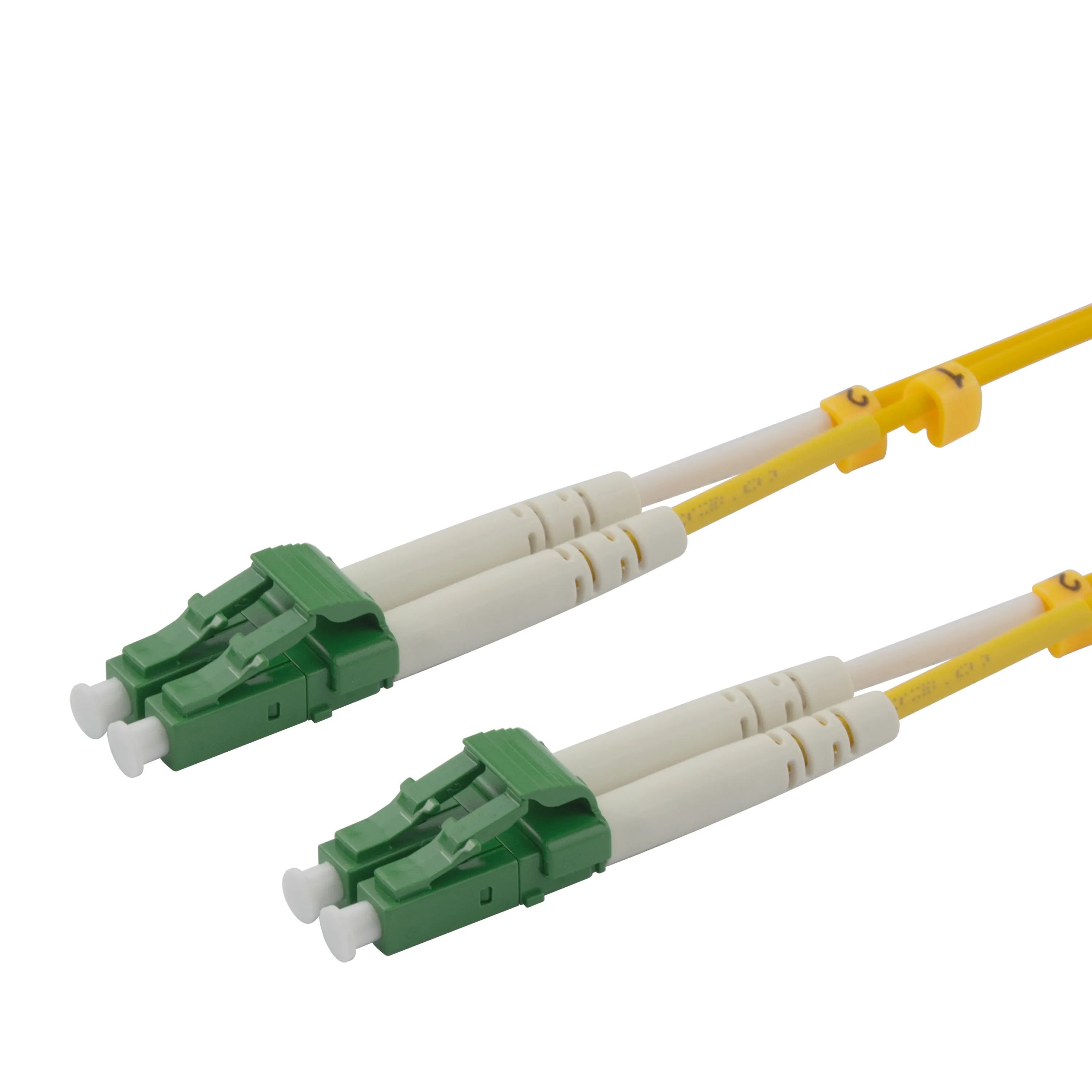 Deltaco OS2 LC-LC 0.5m Fiber Optic Cable, Yellow