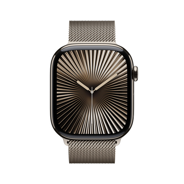 APPLE Watch Series 10 GPS + Cellular 46mm Natural Titanium Case with Natural Milanese Loop - S/M