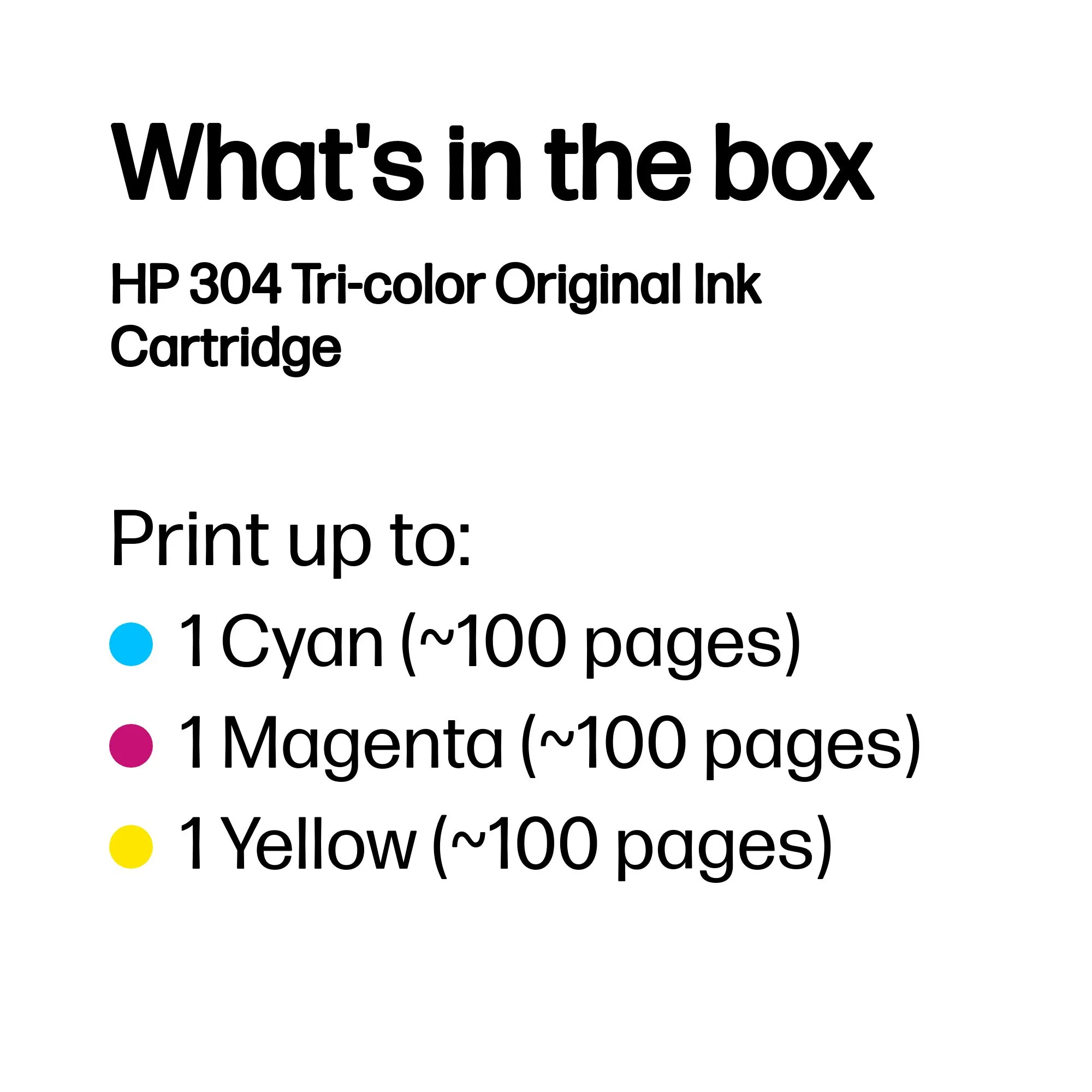 No304 colour ink cartridge