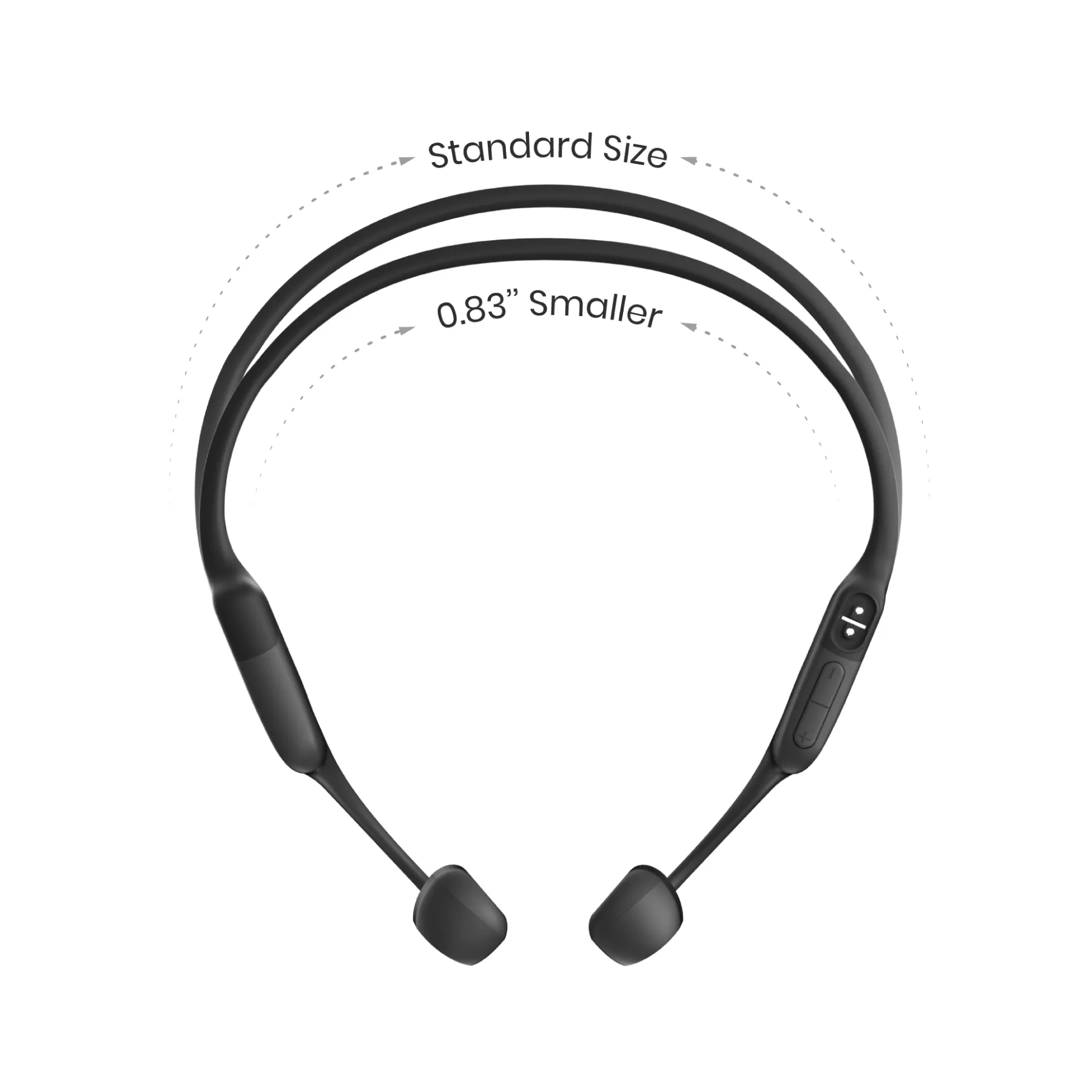 Shokz OpenRun - bone conductor headphones, Black