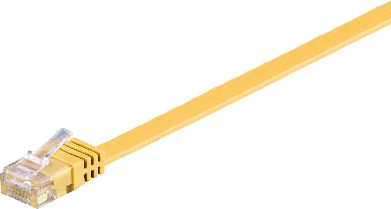 MicroConnect Cat6 U/UTP RJ45 3m Network Cable, Yellow