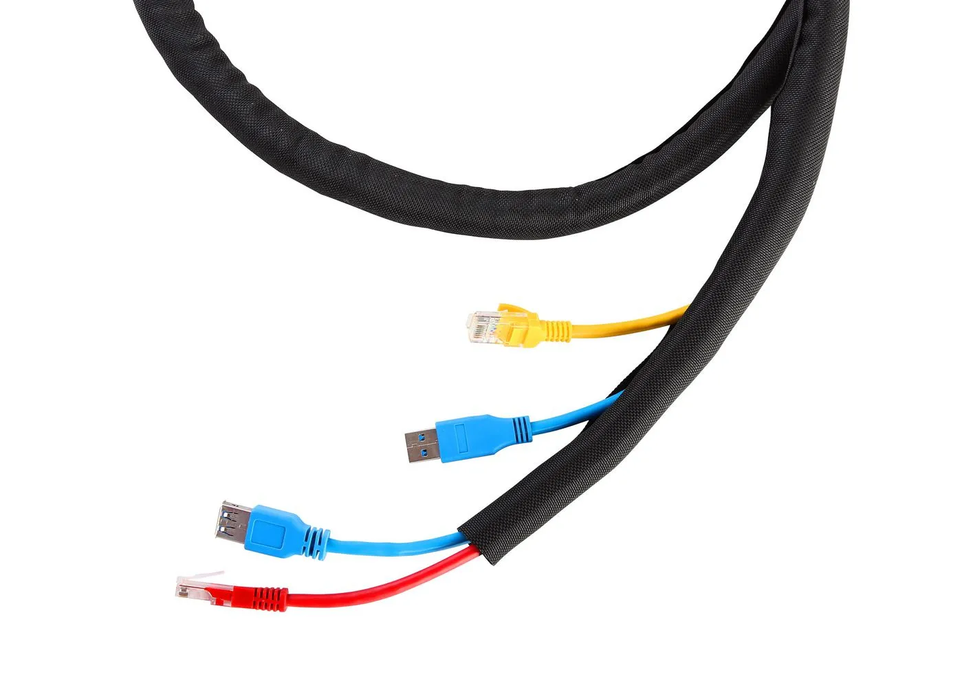 Flexible cablesock &oslash;25mm black