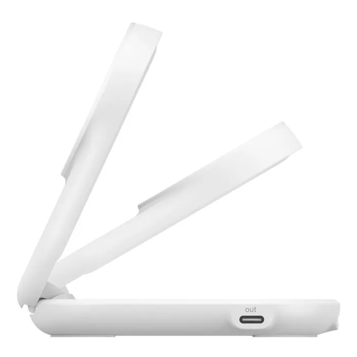 Belkin UltraCharge 2-in-1 Foldable Magnetic 25W Qi2 - trådlös laddare, Vit