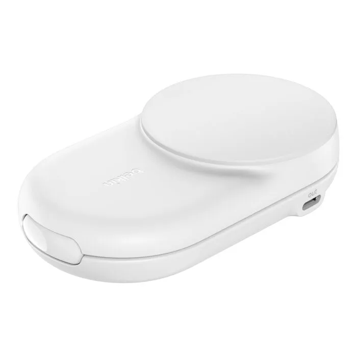 Belkin UltraCharge 2-in-1 Foldable Magnetic 25W Qi2 - trådlös laddare, Vit