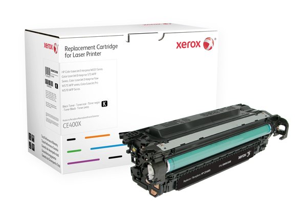 Xerox - Musta - v&auml;riainekasetti (vastaavuus: HP CE400X) malleihin HP LaserJet Enterprise MFP M575, LaserJet Enterprise Flow MFP M575, LaserJet Pro MFP M570