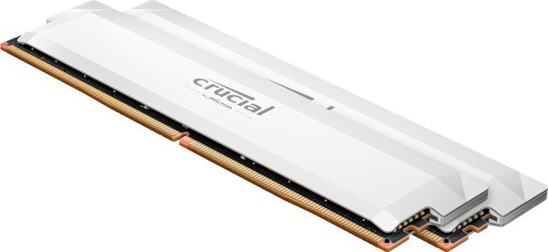 Crucial Pro OC 16GB (1 x 16GB) DDR5 6400 MHz, CL32 Memory, White (XMP, EXPO)