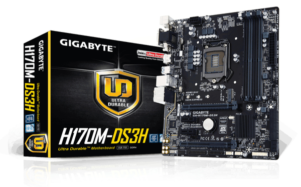 Gigabyte H170M-DS3H mATX motherboard