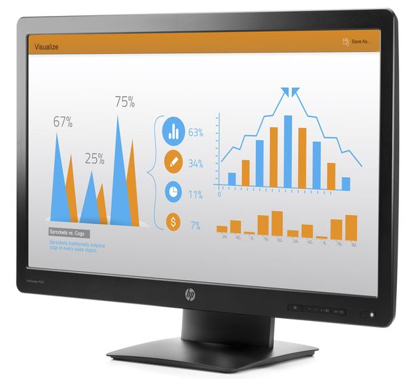 HP 23&quot; P232, Full HD, TN - sk&auml;rm