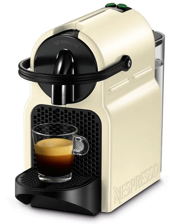 DeLonghi Inissia EN 80.CW Nespresso Capsule Coffee Machine, Vanilla Cream