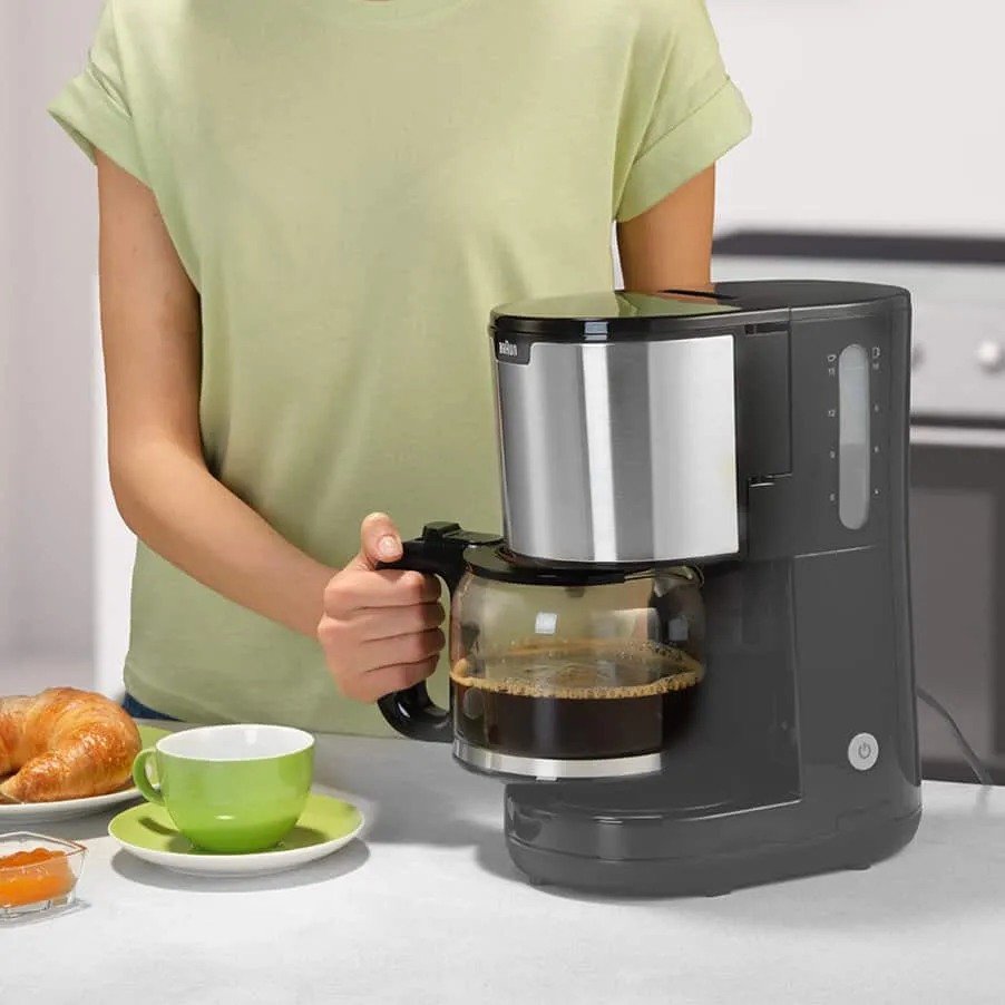 Braun PurShine KF 1500 10 cups Coffee Maker, Black