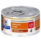 Hill's Prescription Diet c/d Multicare Stress Chicken & Vegetable Stew, Wet food for cats, Adult, 82g