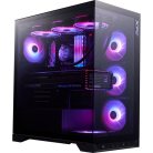 ADATA XPG Invader X BTF midi-tower chassi med f&ouml;nster, med RGB-belysning, svart