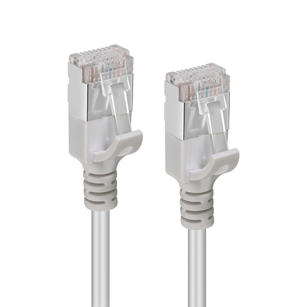 MicroConnect Cat6a U/FTP Slim -verkkokaapeli, 0.25 m, Harmaa