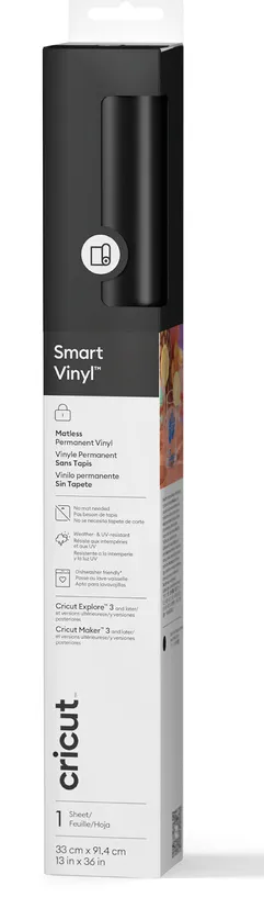 Cricut Smart Vinyl Permanent 33x91cm 1 sheet (Black)