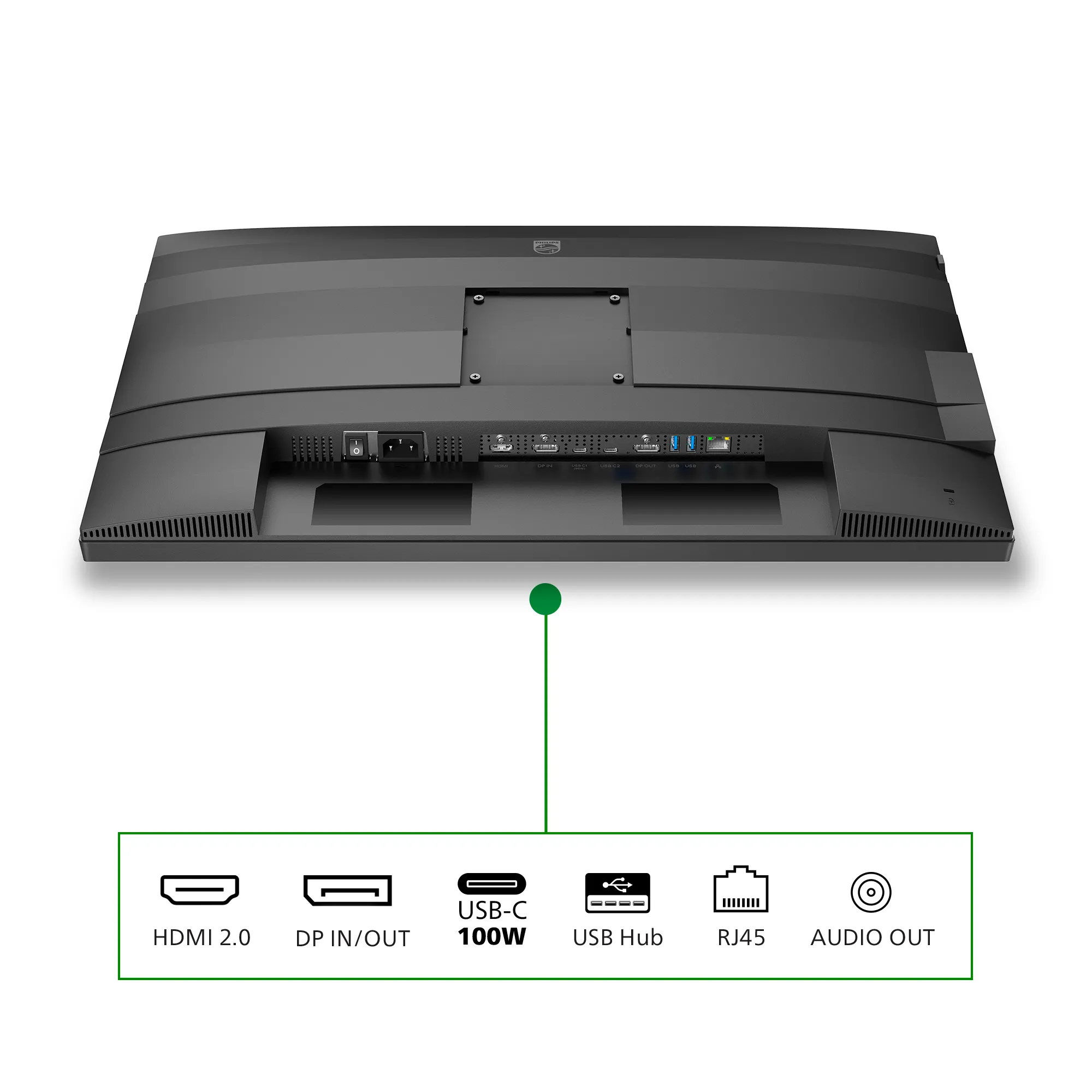 Philips B-Line 27B2G5601 27" QHD, IPS Monitor with USB-C hub, 100Hz