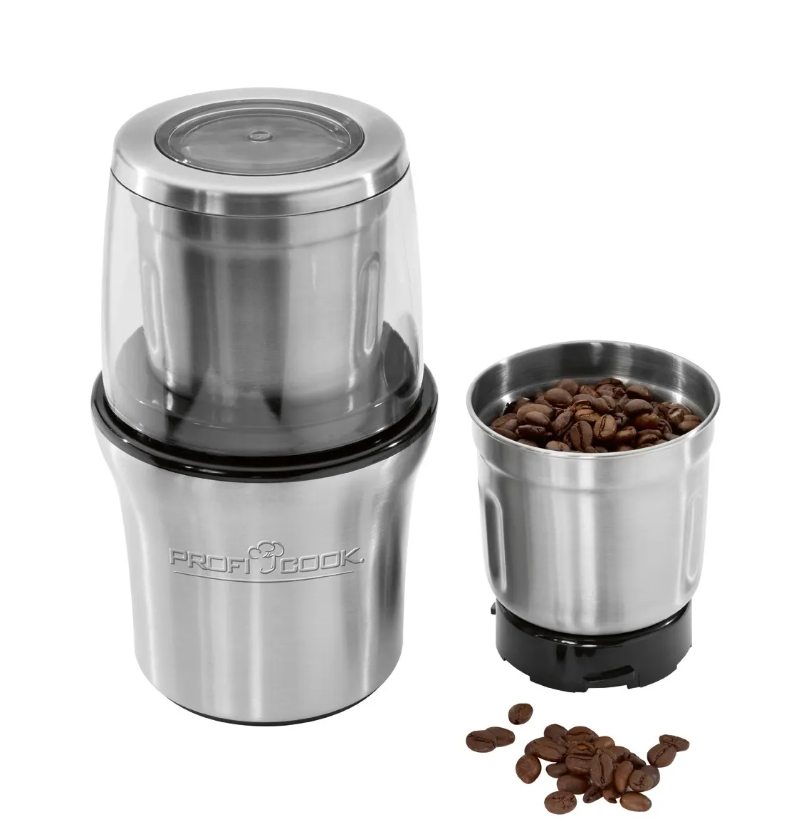 ProfiCook PC-KSW 1021 Coffee Grinder 85g, Black, Stainless steel