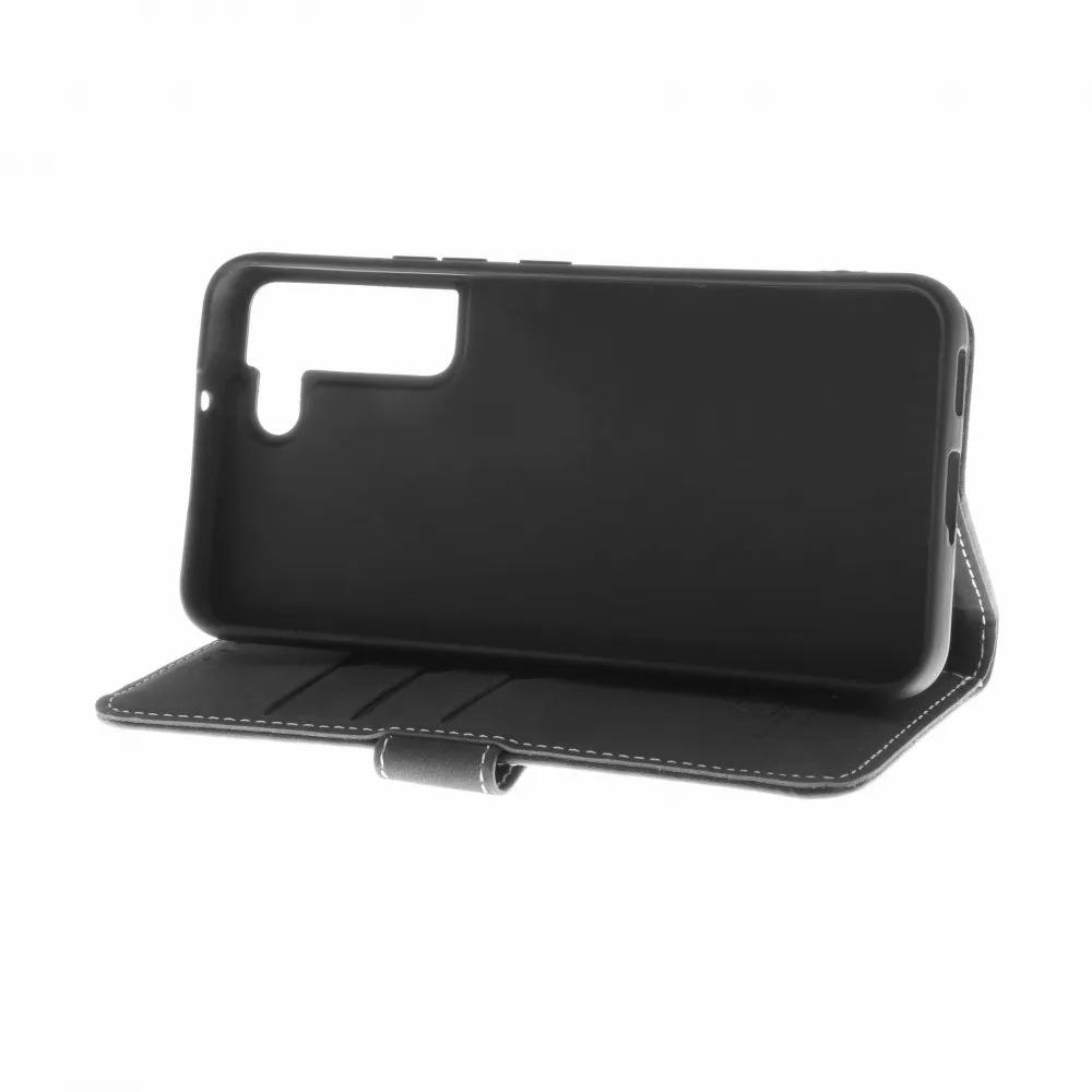 Insmat Flip Case, Galaxy S22 - Wallet Case, Black