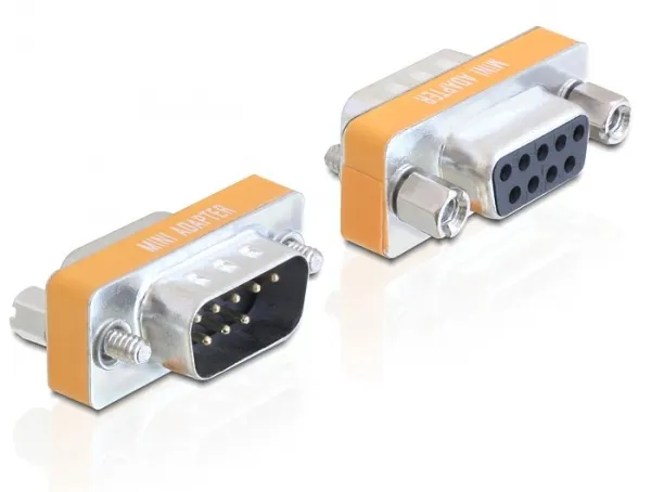 Delock Adapter Null Modem D-Sub 9 pin male > D-Sub 9 pin female