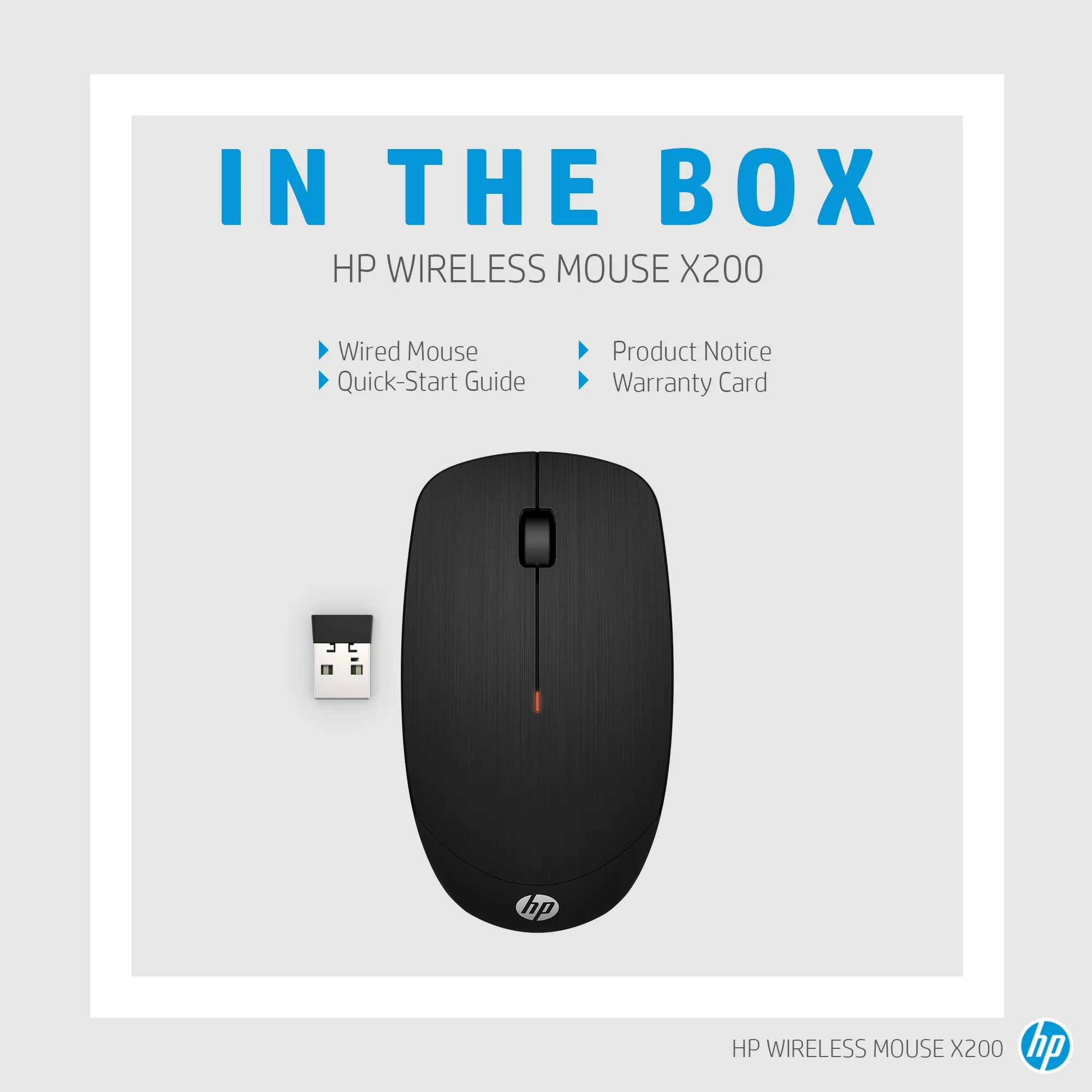 HP Mouse Wireless Mouse X200