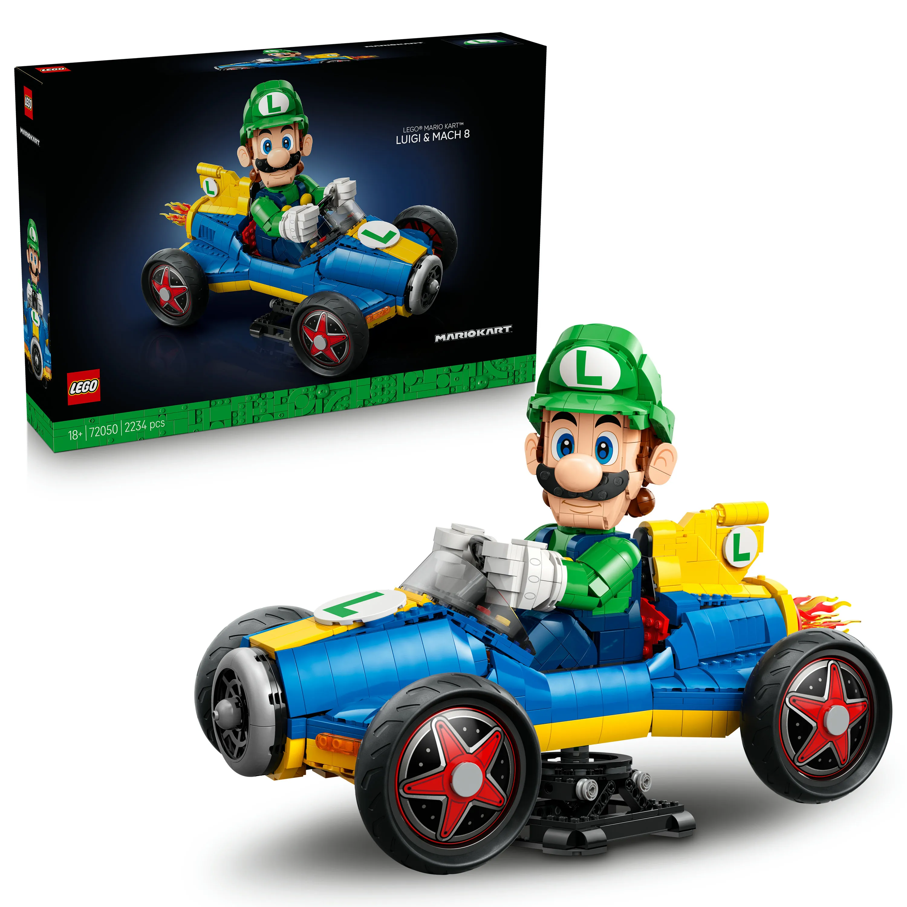LEGO Super Mario Mario Kart Luigi ja Mach 8 72050