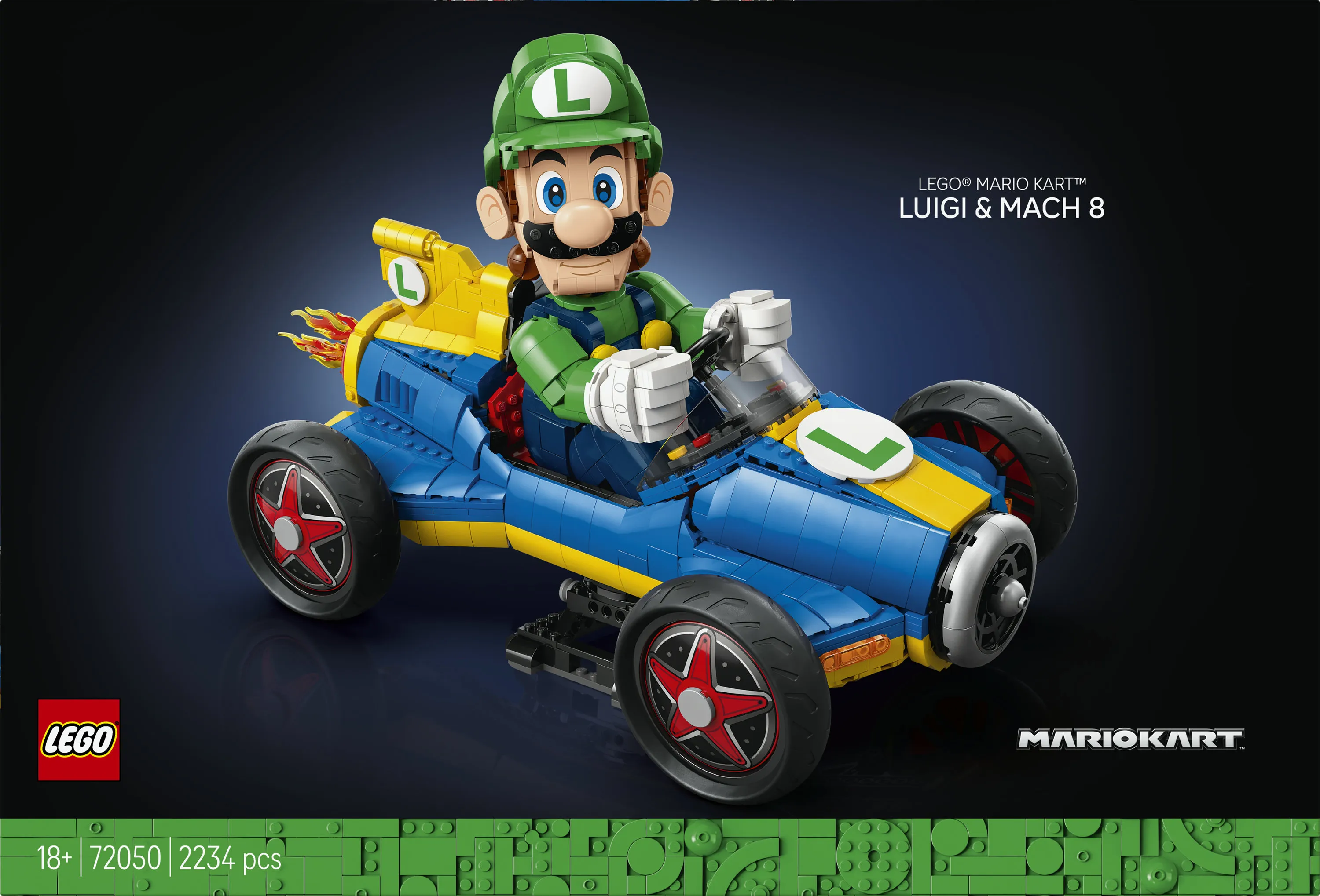 LEGO Super Mario Mario Kart Luigi ja Mach 8 72050