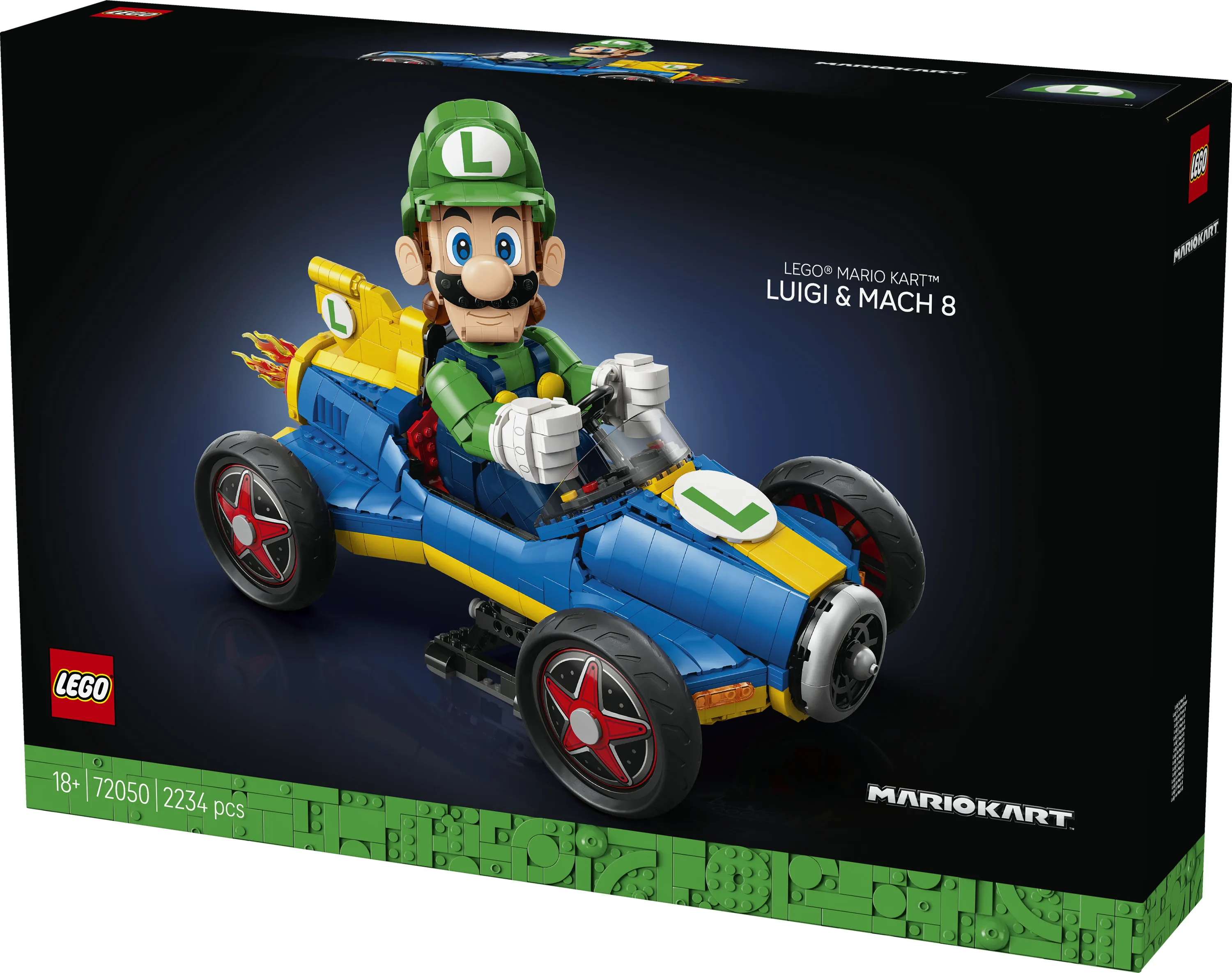 LEGO Super Mario Mario Kart Luigi ja Mach 8 72050