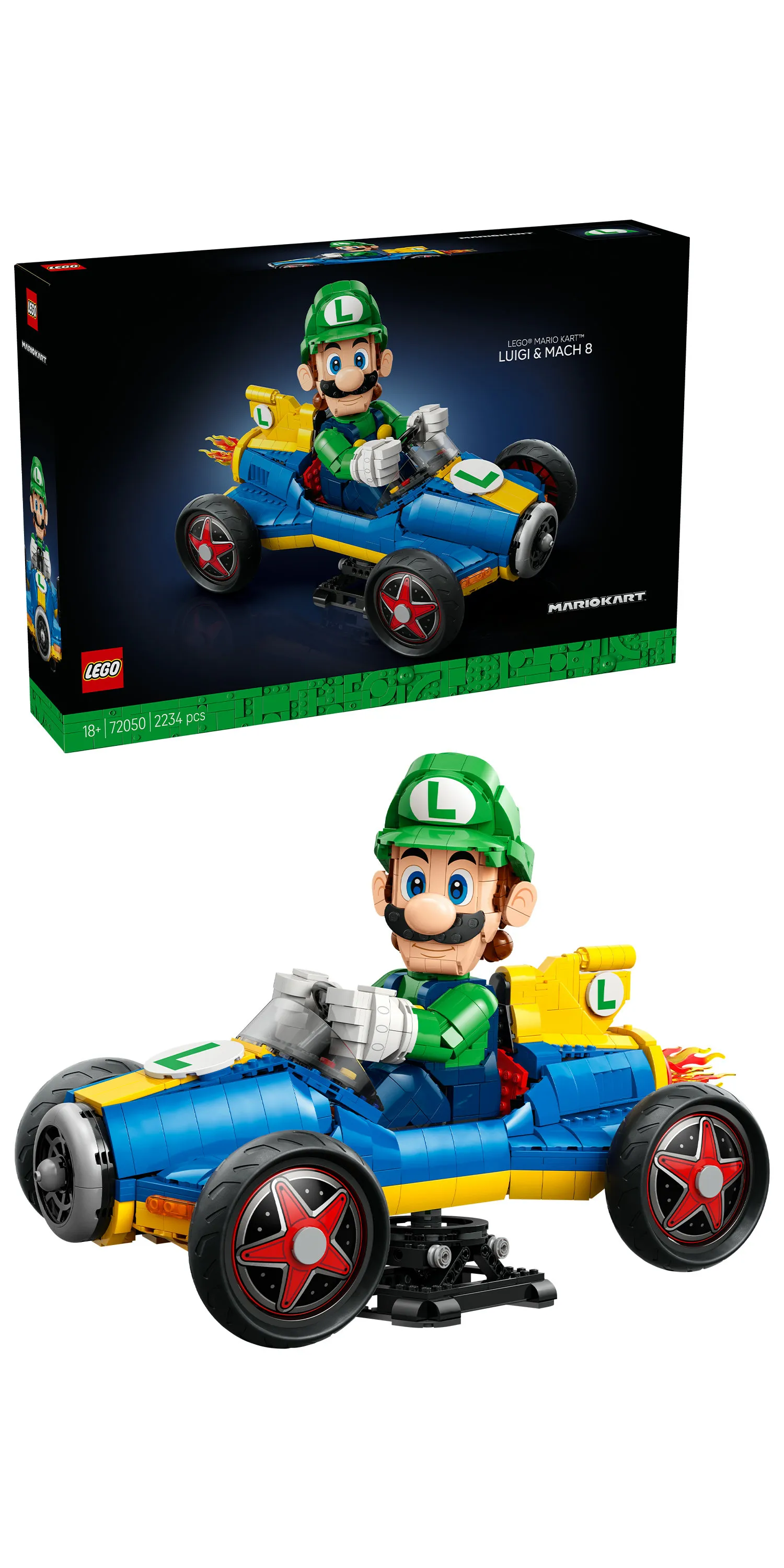 LEGO Super Mario Mario Kart Luigi ja Mach 8 72050