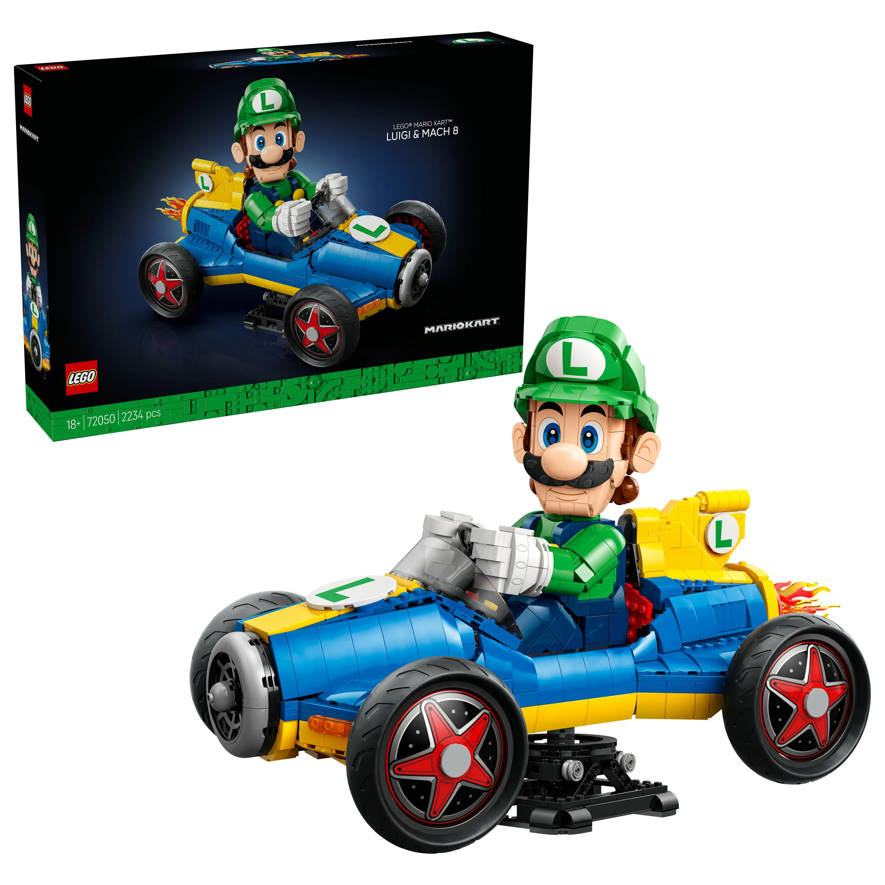 LEGO Super Mario Mario Kart Luigi ja Mach 8 72050