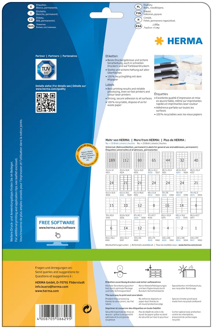 Herma label Premium 38,1x21,2 (650)