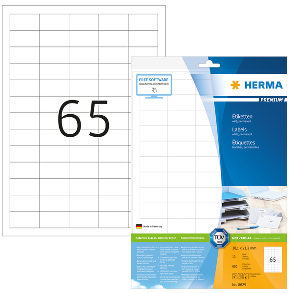 Herma label Premium 38,1x21,2 (650)