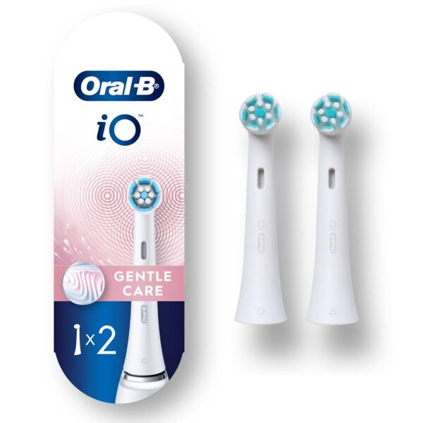 Oral-B iO Gentle Care 8 pcs Replacement Toothbrush Heads, White
