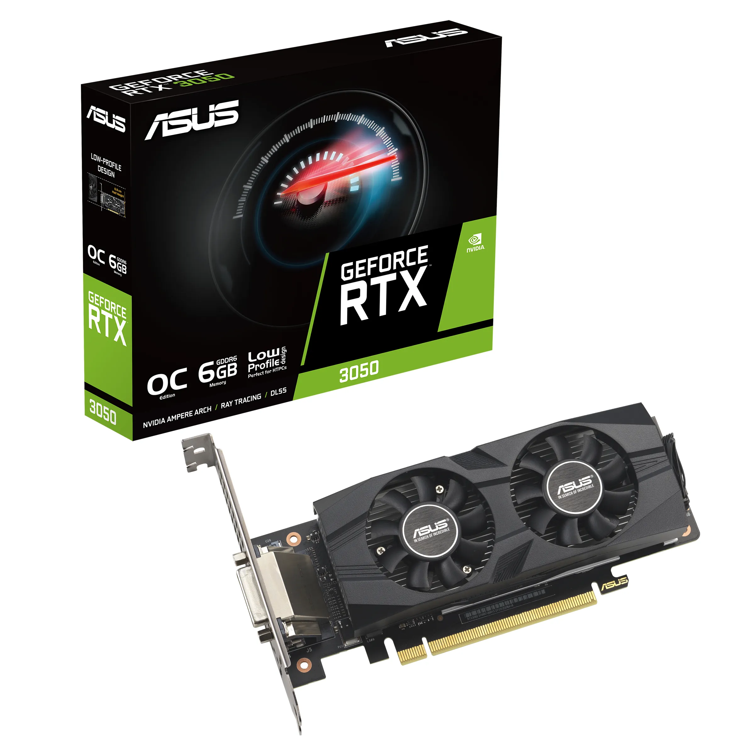 Asus GeForce RTX 3050 OC Low Profile 6 GB - Grafikkort