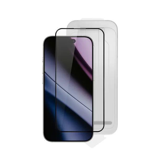 Epico ImpactCeramic Glass 3D Ultra-wide Fit with One-step Dust-free Applicator Impact and Scratch Resistant iPhone 16 Pro/17