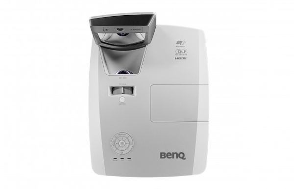 BENQ MW855UST DLP Ultra Short Thro projector 3500 ANSILumens WXGA 1280x800 10.000:1 3D HDMI RJ45 LAN 2xHDMI 2xanalog
