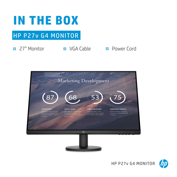 HP 27&quot; P27v G4, Full HD, IPS - sk&auml;rm