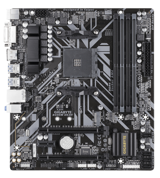 Gigabyte B450M DS3H mATX - motherboard