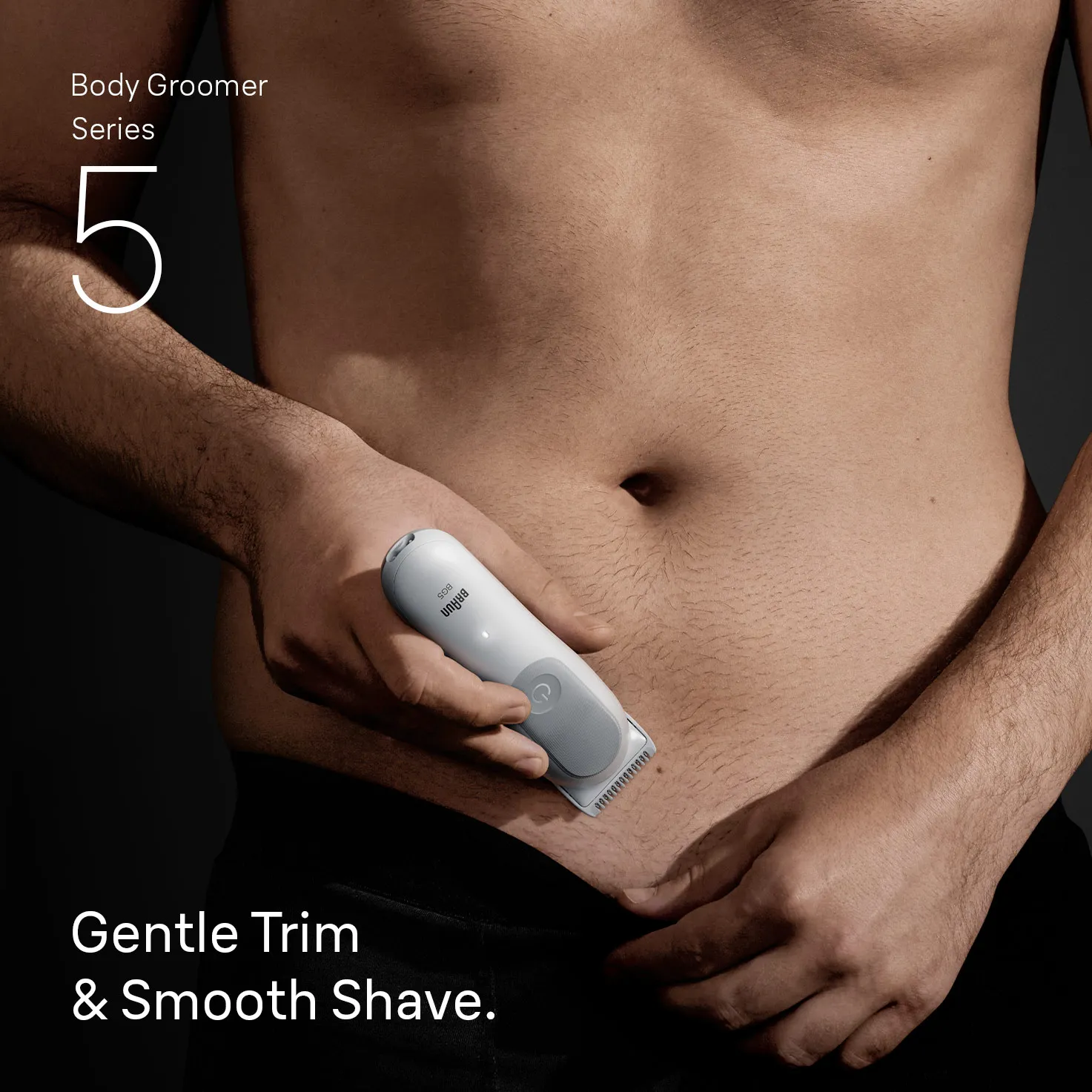 Braun Series 5 BG5550 v&aring;t- och torrakning kroppstrimmer, ljusgr&aring;