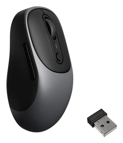 Keychron BM24-C61 Wireless Ergonomic Mouse, Metal Gray