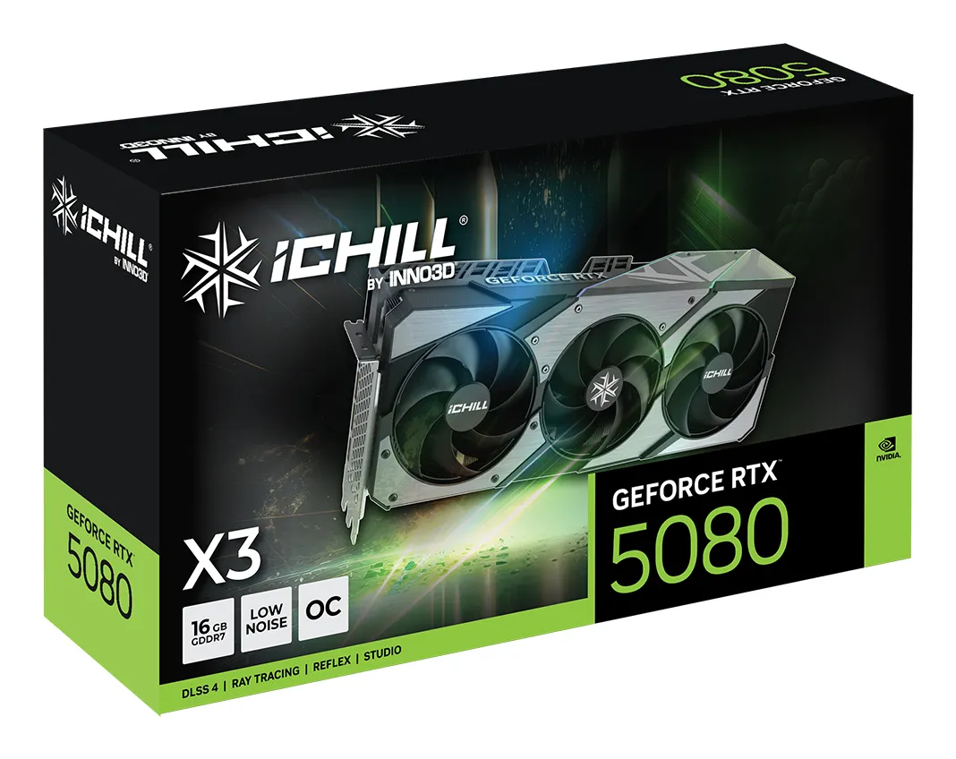 Inno3D GeForce RTX 5080 iCHILL X3 V2 16GB Graphics Card