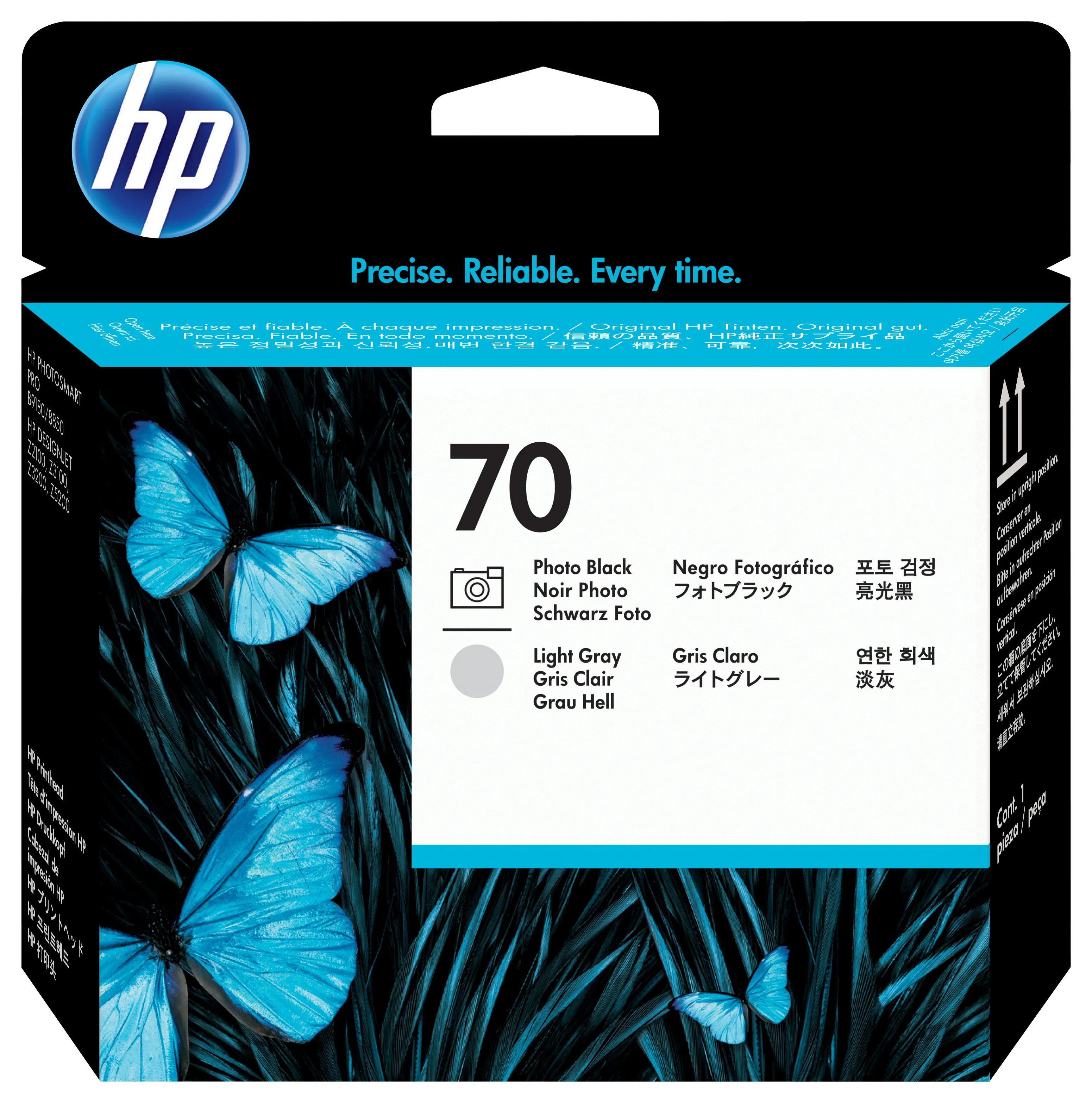 HP 70 Photo Black and Light Grey Printhead