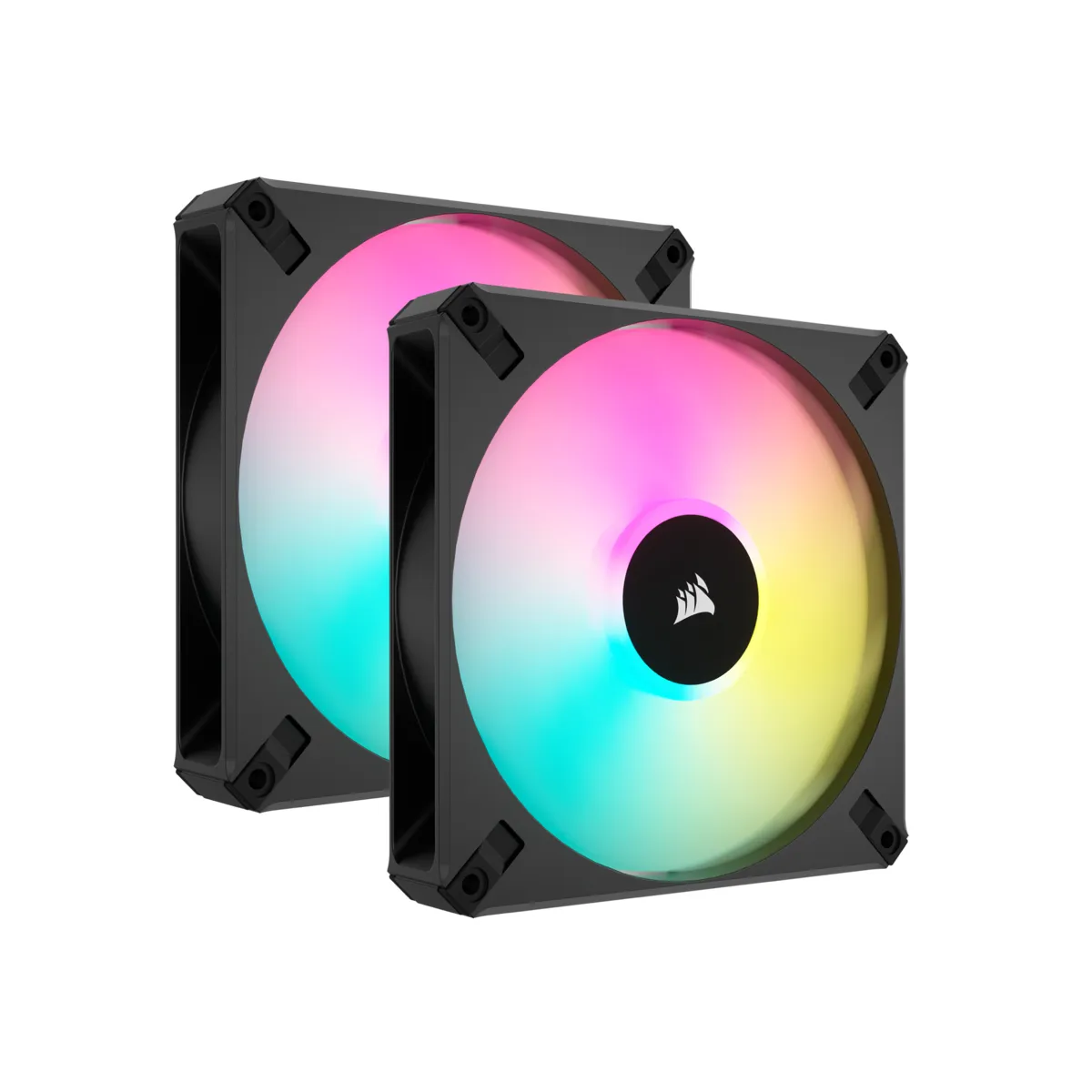 Corsair iCUE AF140 RGB Elite, PWM, 140mm -kotelotuuletin, musta, 2kpl