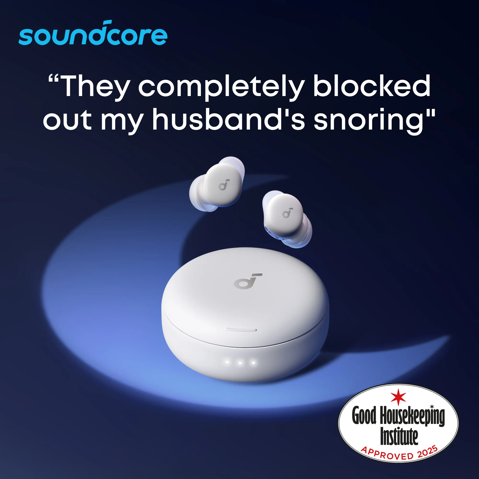 Anker Soundcore Sleep A30 tr&aring;dl&ouml;sa in-ear h&ouml;rlurar, vit