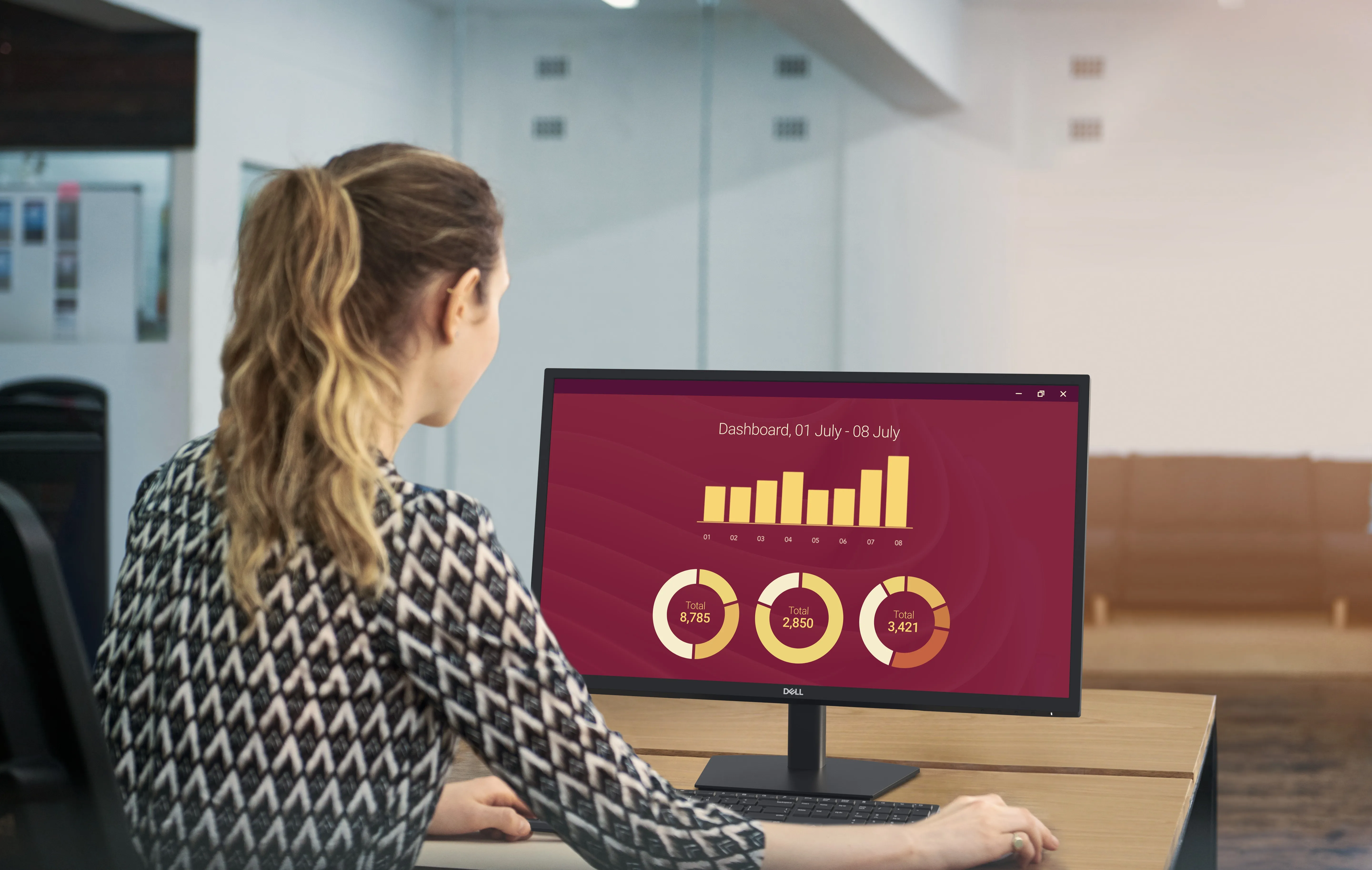 Dell E2725H 27&quot; Full HD, VA - sk&auml;rm