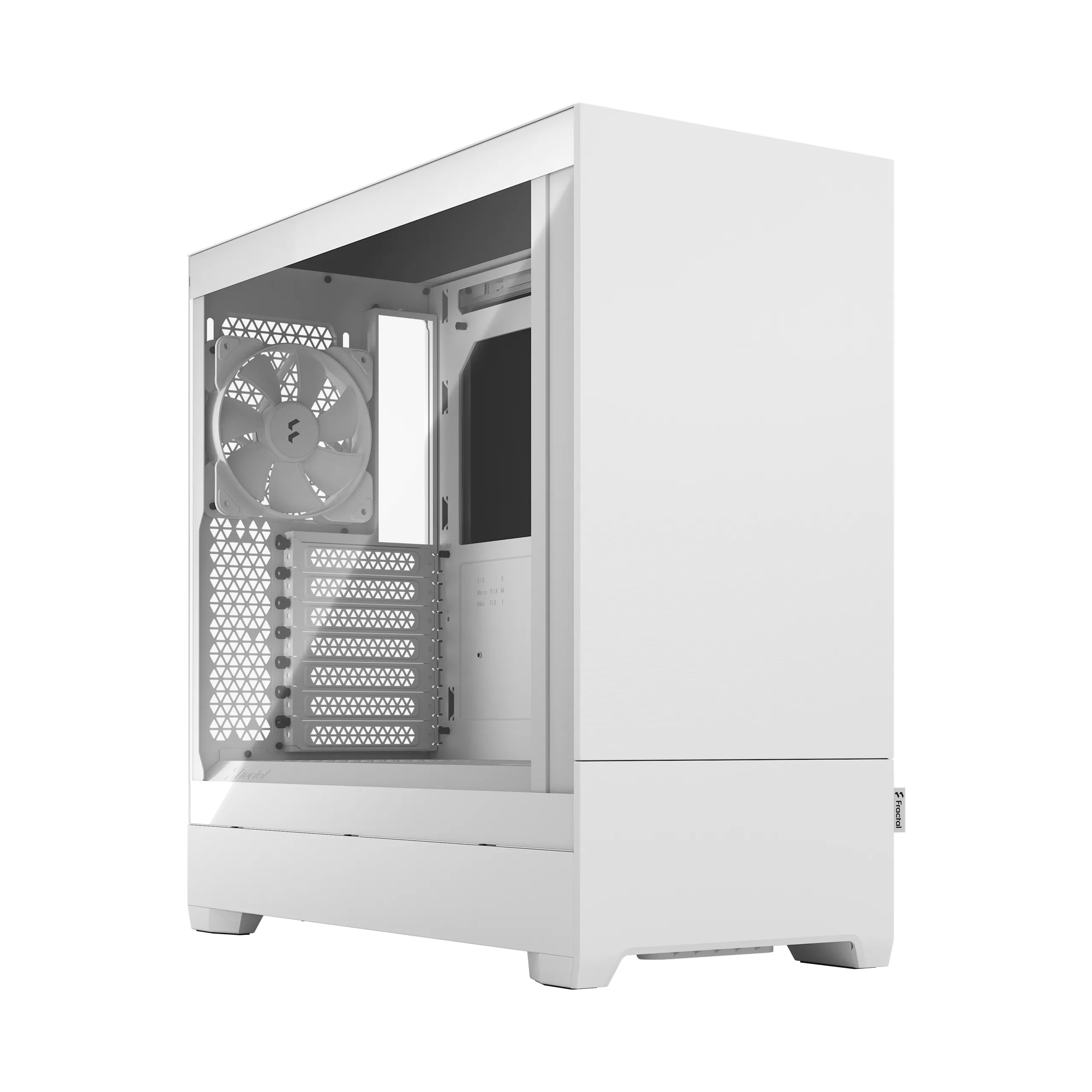 Fractal Design Pop Silent - Mid Tower case with window, White / Clear Tint