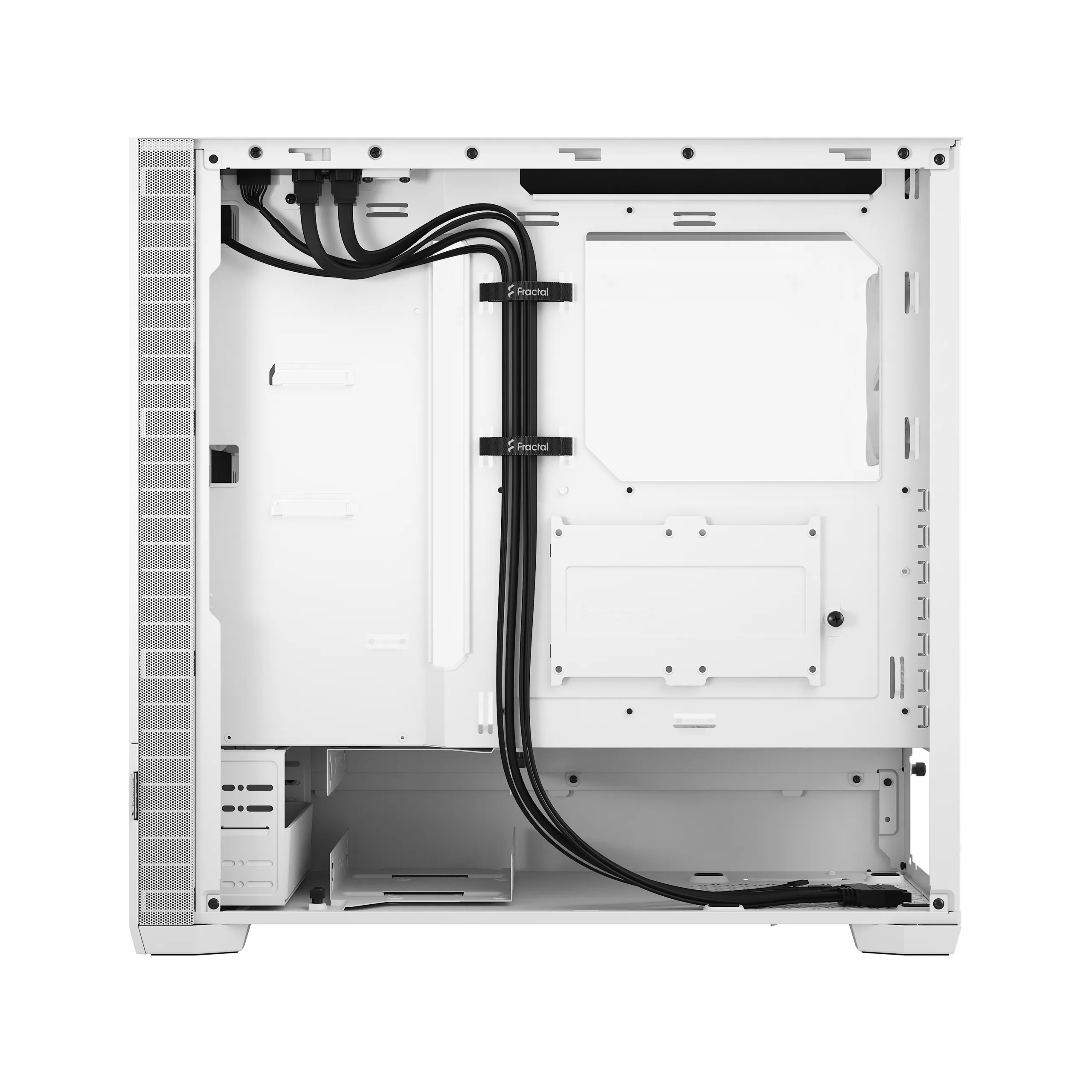 Fractal Design Pop Silent - Mid Tower case with window, White / Clear Tint