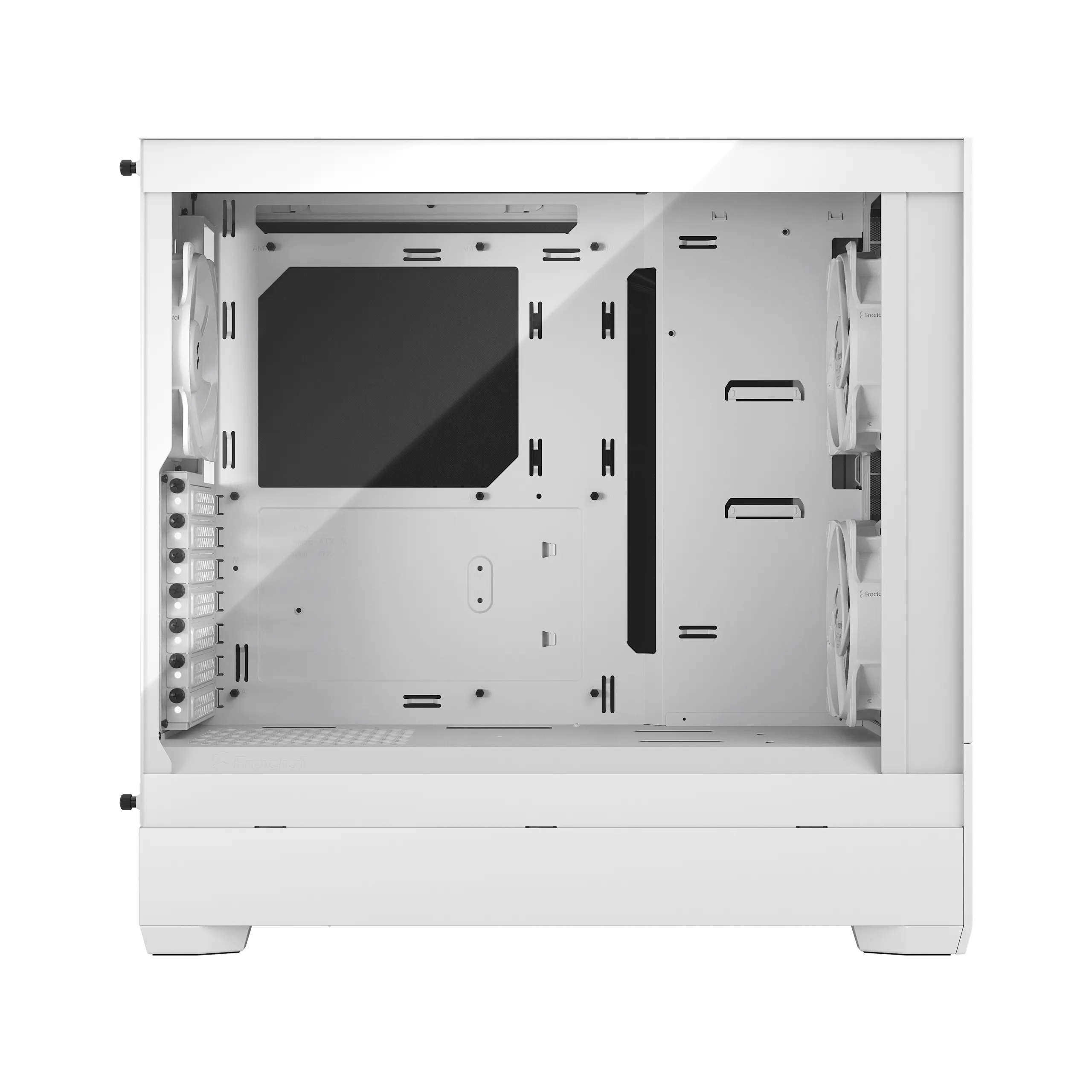 Fractal Design Pop Silent - Mid Tower case with window, White / Clear Tint