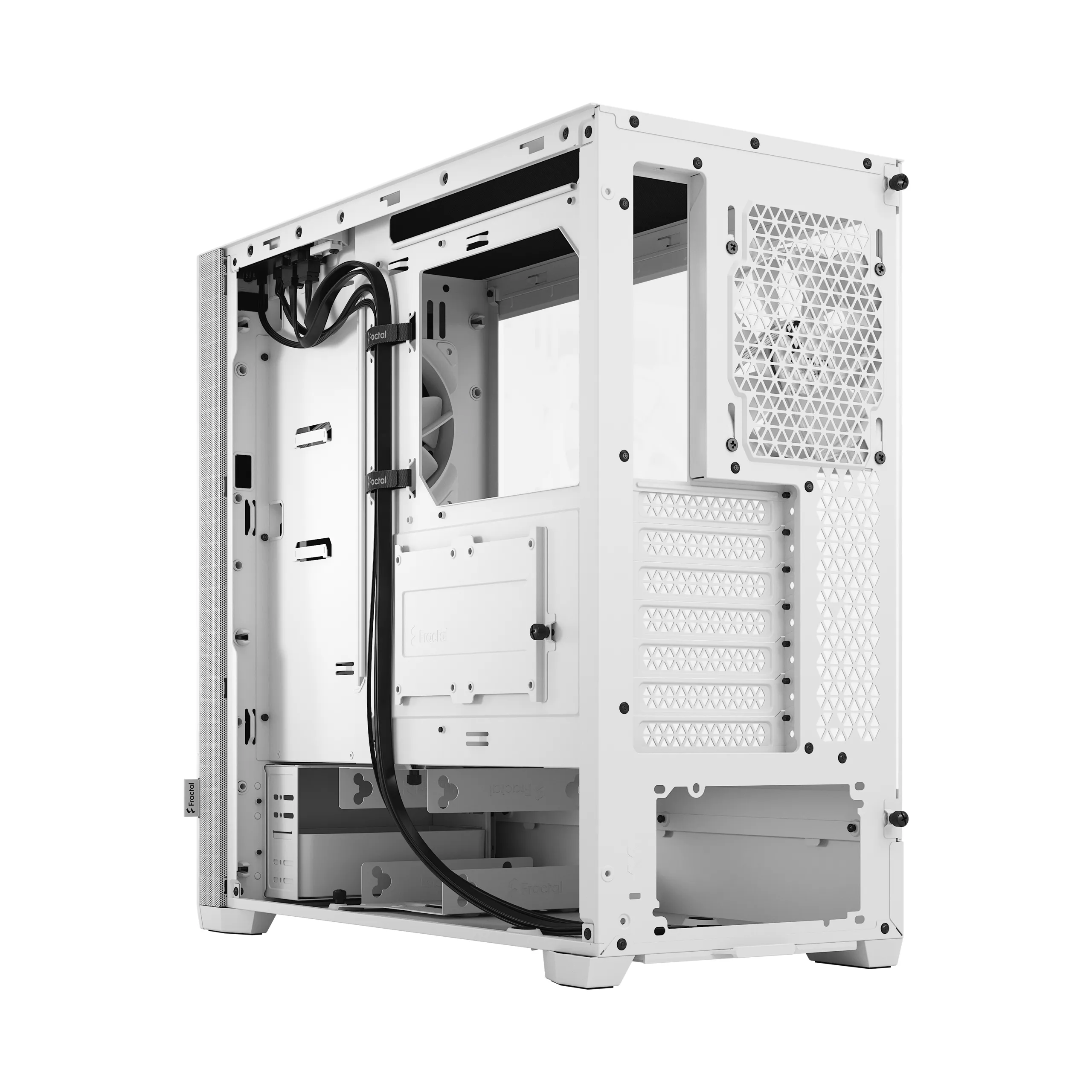 Fractal Design Pop Silent - Mid Tower case with window, White / Clear Tint
