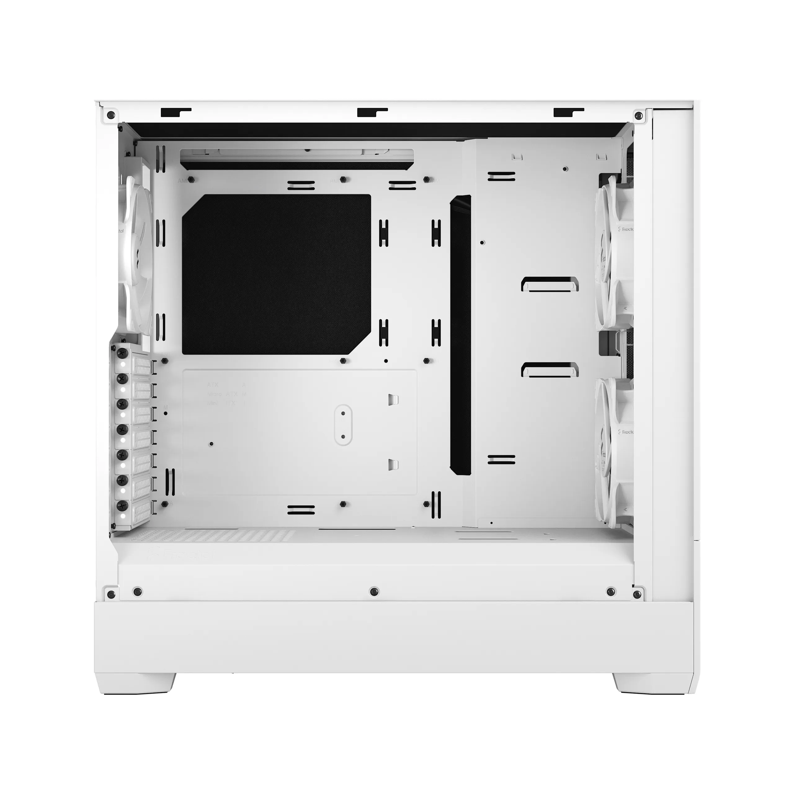 Fractal Design Pop Silent - Mid Tower case with window, White / Clear Tint