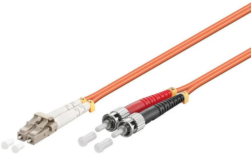 MicroConnect OM2 LSZH LC/UPC-ST/UPC 5m Fiber Optic Cable, Orange