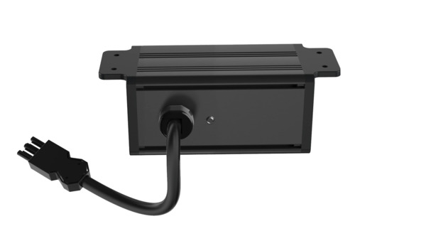 Deltaco Power Strip for Under Desk Mounting, Schuko + USB A/C, with GST18 connection, black